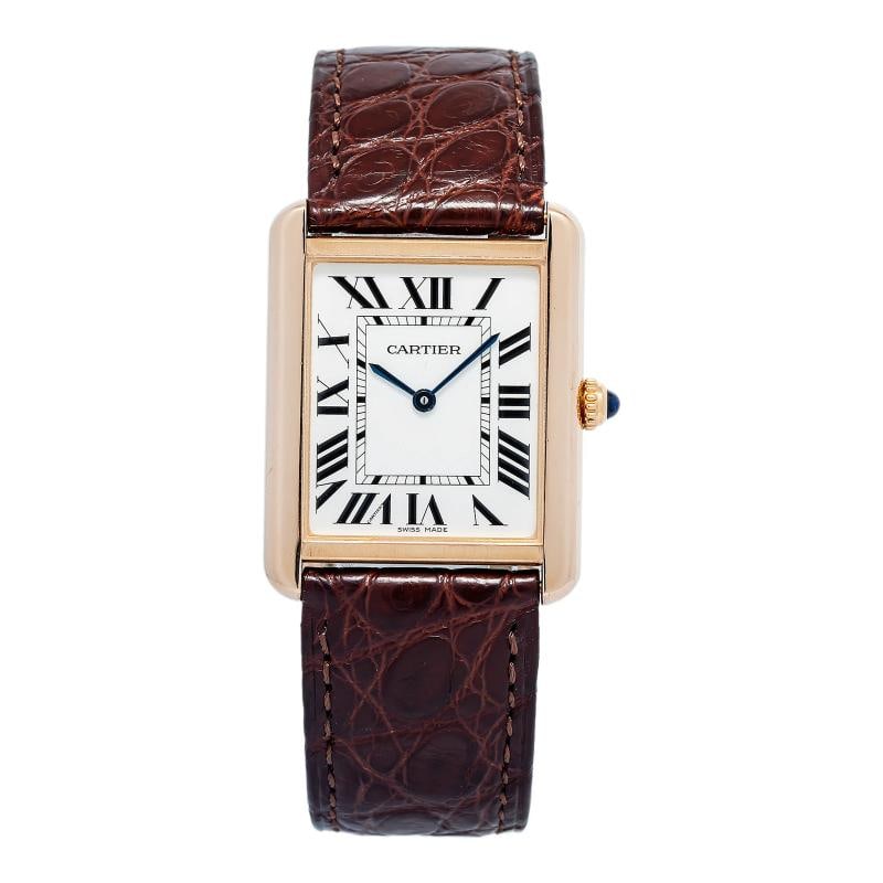 Cartier Tank Solo 3167 W5200025 2021 Card 18k Rose Silver Dial Unisex Watch 27mm: Condition: Pre-owned - Good: This item has been gently used but is in good condition. It might have a few signs of wear, like light scratches or tarnishing.. ,Brand: Cartier,WARRANTY: 1