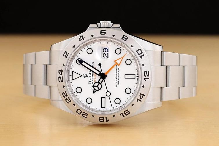 2023 CARD ROLEX EXPLORER II 226570 42MM POLAR WHITE GMT DATE STEEL WATCH - 3