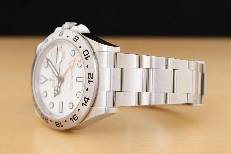 2023 CARD ROLEX EXPLORER II 226570 42MM POLAR WHITE GMT DATE STEEL WATCH - 4
