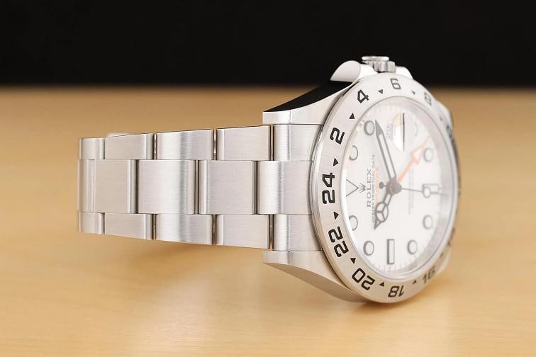 2023 CARD ROLEX EXPLORER II 226570 42MM POLAR WHITE GMT DATE STEEL WATCH - 8
