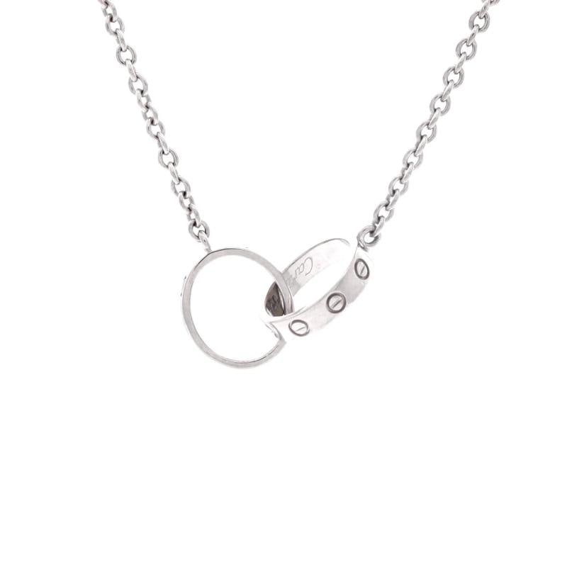 Cartier Love Interlocking Necklace 18K White Gold: Condition: Pre-owned - Good,Brand: Cartier,Main Stone: Unknown,Metal: 18K White Gold,Metal Purity: 18K,Style: Necklace,Type: Necklace,Color: White Gold,Material: 18K White Gold