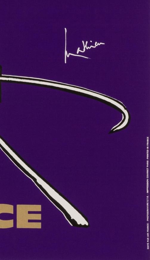 Original Poster - Mathieu G. - Air France - Israel - Menorah - Aviation - 1967 - 3
