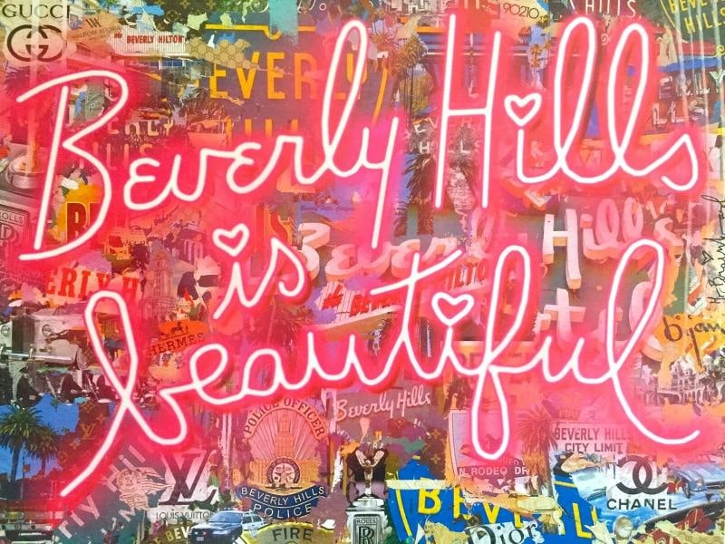 MR BRAINWASH " BEVERLY HILLS IS BEAUTIFUL " RARE LITHOGRAPH PRINT POP ART POSTER - 10