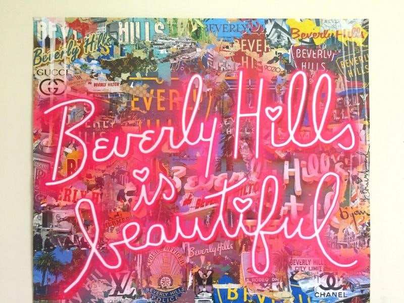 MR BRAINWASH " BEVERLY HILLS IS BEAUTIFUL " RARE LITHOGRAPH PRINT POP ART POSTER - 2