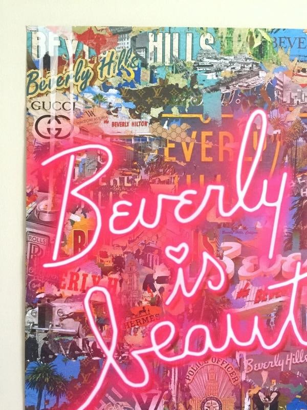 MR BRAINWASH " BEVERLY HILLS IS BEAUTIFUL " RARE LITHOGRAPH PRINT POP ART POSTER - 4