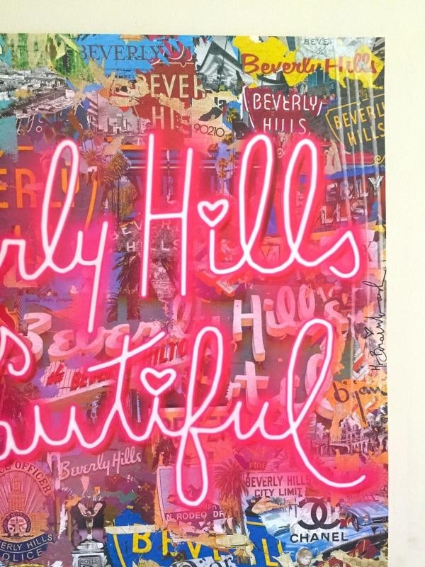 MR BRAINWASH " BEVERLY HILLS IS BEAUTIFUL " RARE LITHOGRAPH PRINT POP ART POSTER - 5