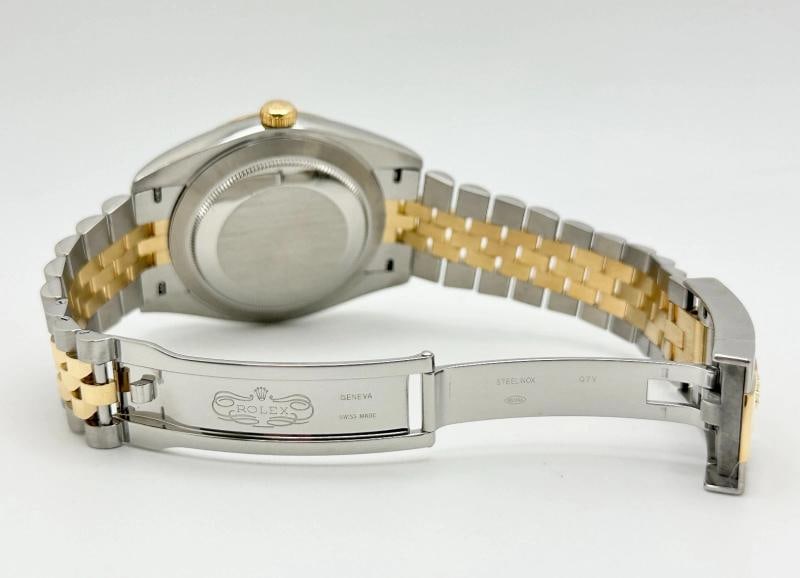 Rolex Datejust 41 126333 Black Diamond Dial 18K Yellow Gold Steel Jubilee - 6