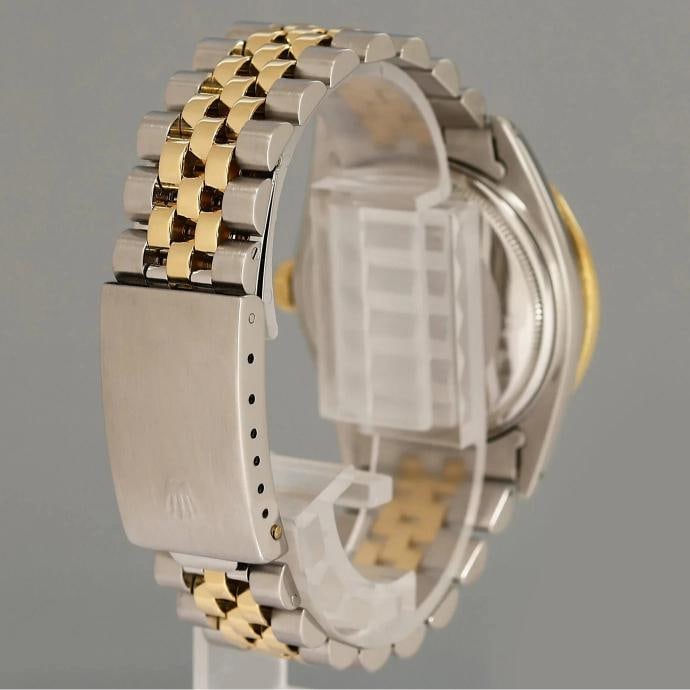 PEARL & DIAMOND BEZEL Rolex DateJust 16013 Two-Tone Yellow Gold Jubilee Watch - 6