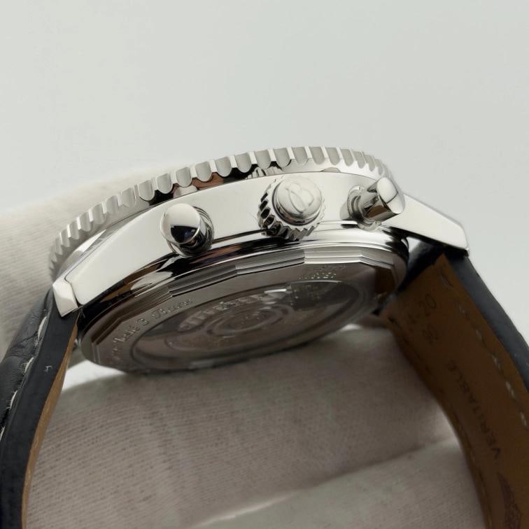 Breitling Navitimer Rattrapante B03 AB0311 45mm Silver Dial Steel Box Papers - 7