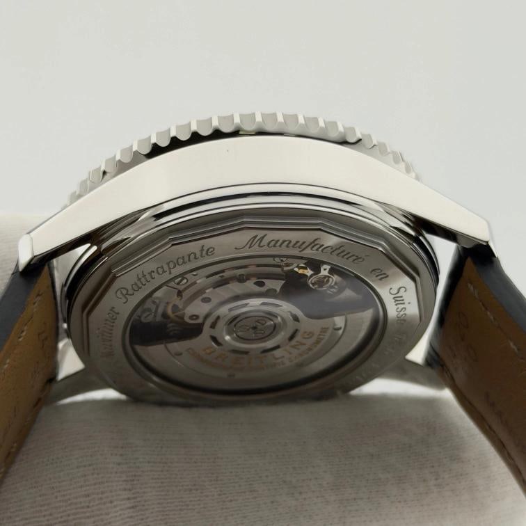 Breitling Navitimer Rattrapante B03 AB0311 45mm Silver Dial Steel Box Papers - 8