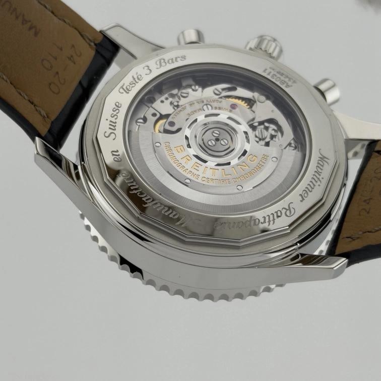 Breitling Navitimer Rattrapante B03 AB0311 45mm Silver Dial Steel Box Papers - 9