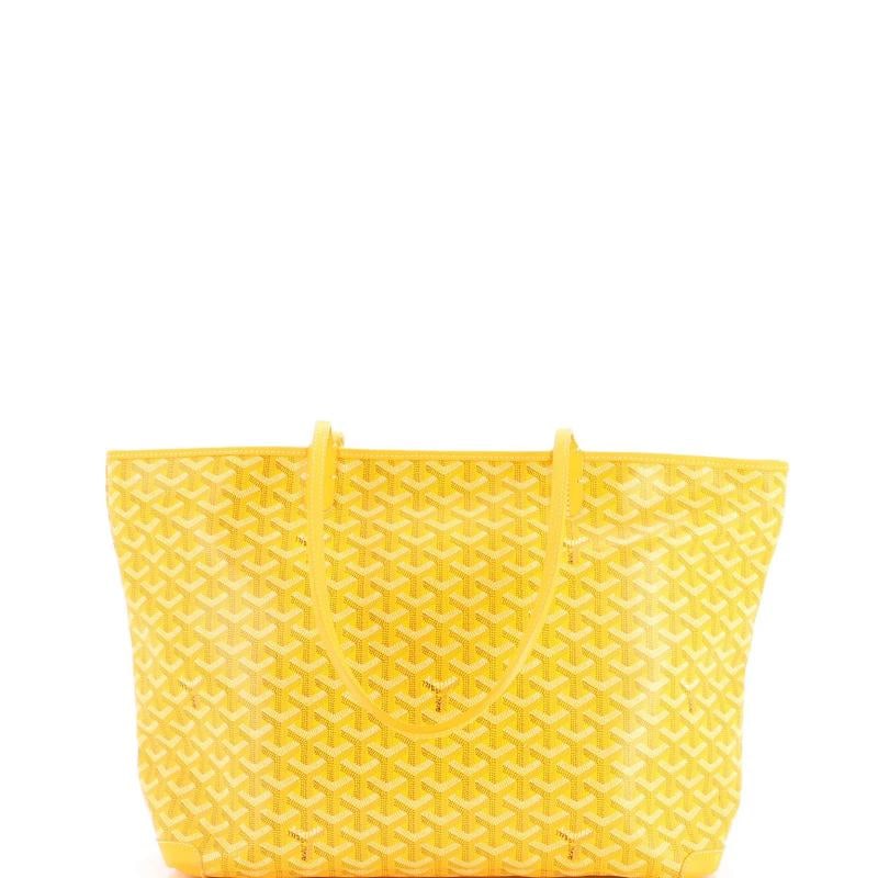 Goyard Artois Tote Coated Canvas MM: Measurements: Handle Drop 10", Height 12", Width 14", Depth 6.5", Strap Drop 7.5" . Condition: Pre-owned - Excellent,Brand: Goyard,Exterior Material: Canvas Coated, Leather,Style: Shoulder