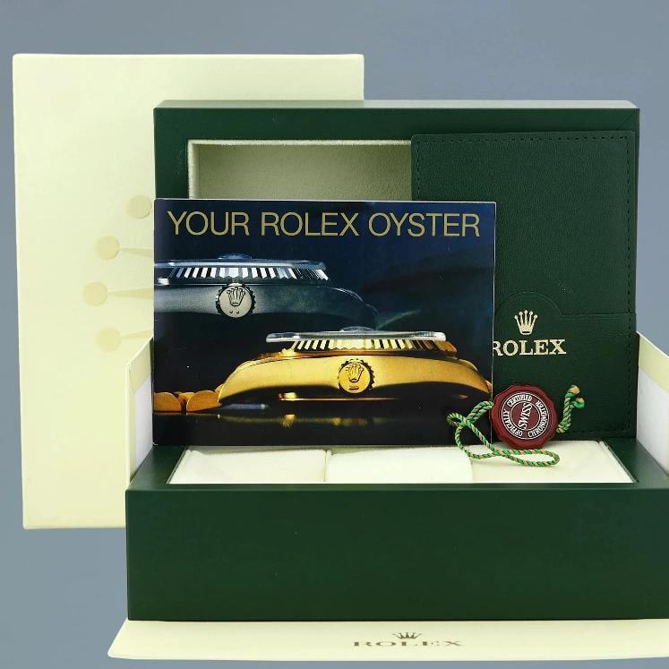 Rolex DateJust 36mm 1601 Yellow Gold President Champagne Pie Pan Stick Watch Box - 2