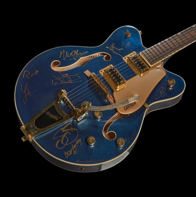 PAUL McCARTNEY Neil Young Willie Nelson Autograph Signed Guitar EX IRSAY * PSA - 19