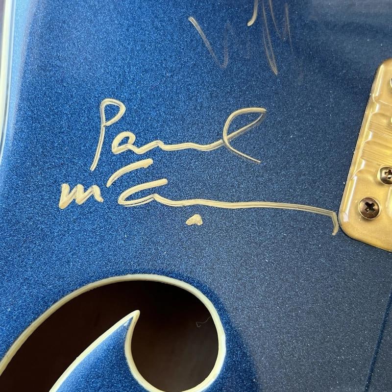 PAUL McCARTNEY Neil Young Willie Nelson Autograph Signed Guitar EX IRSAY * PSA - 3