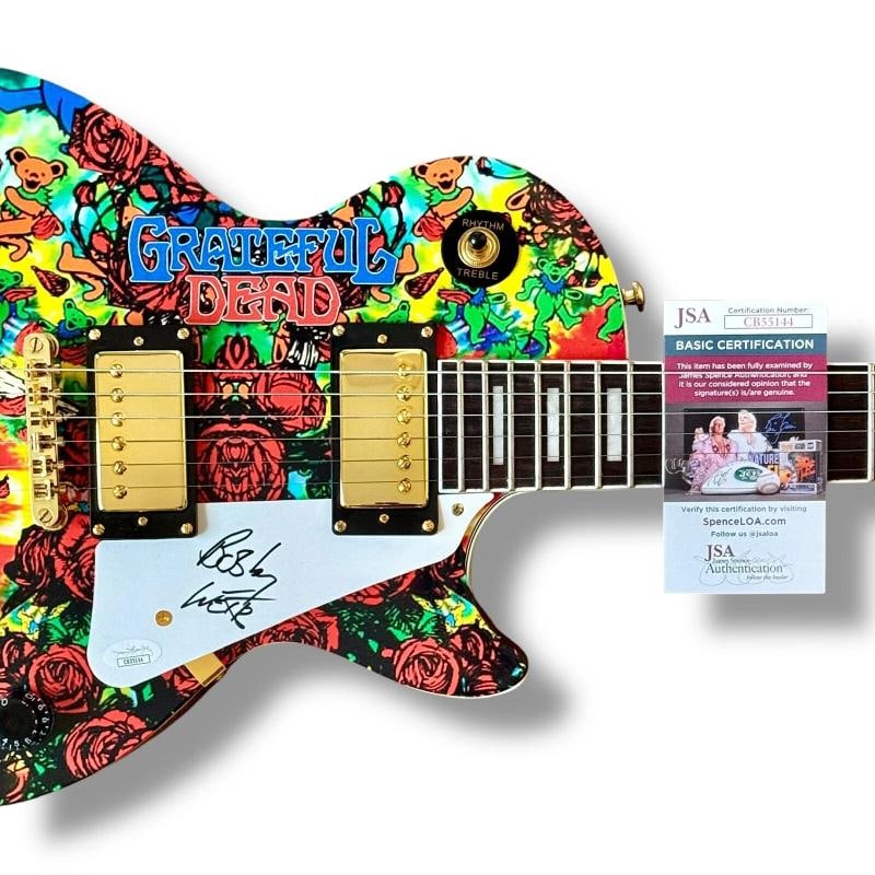 Bob Weir Signed Custom Guitar GRATEFUL DEAD (JSA) - 2