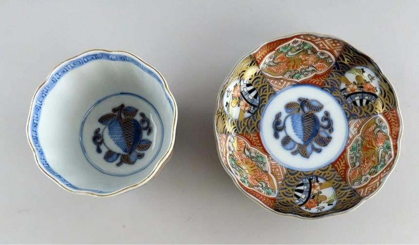8 Antique Imari Large cups and Saucers Fine Quality - 3