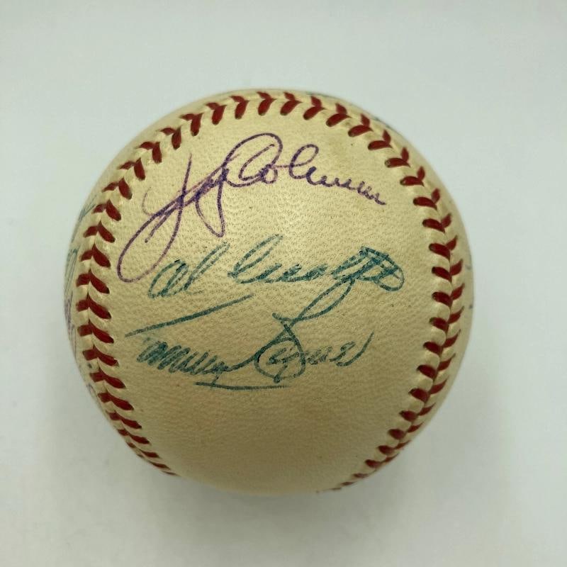 1957 New York Yankees AL Champs Team Signed Baseball Mickey Mantle PSA DNA COA - 3