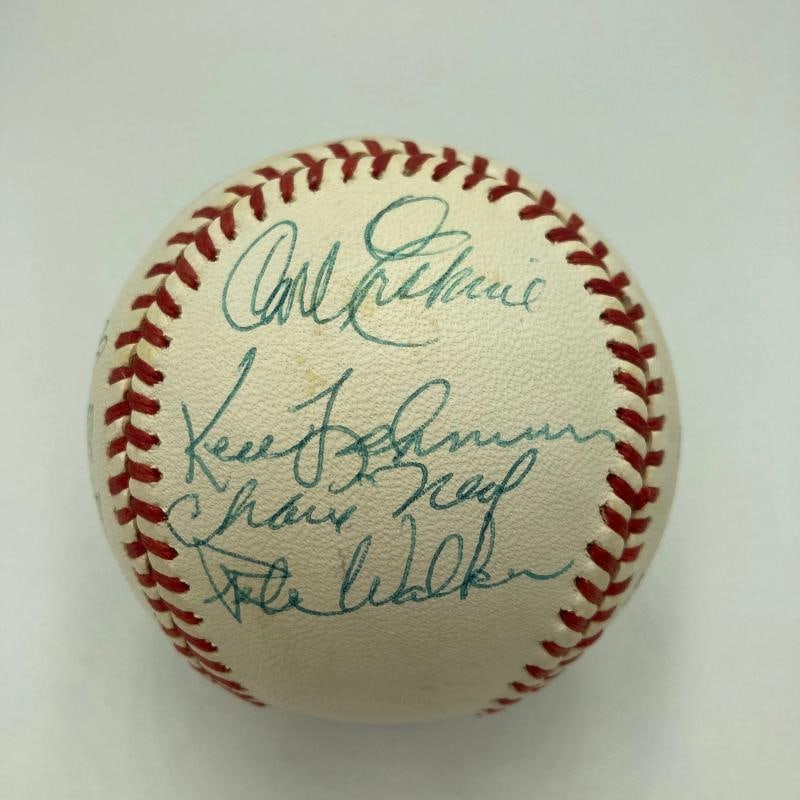 1957 Brooklyn Dodgers Final Season Team Signed Baseball Sandy Koufax JSA COA - 2