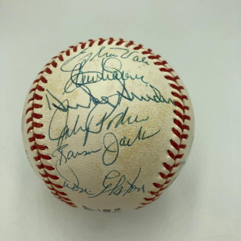 1957 Brooklyn Dodgers Final Season Team Signed Baseball Sandy Koufax JSA COA - 3