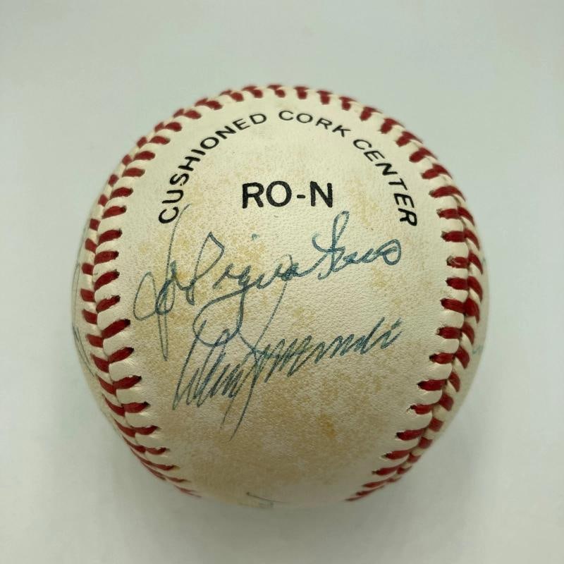 1957 Brooklyn Dodgers Final Season Team Signed Baseball Sandy Koufax JSA COA - 4