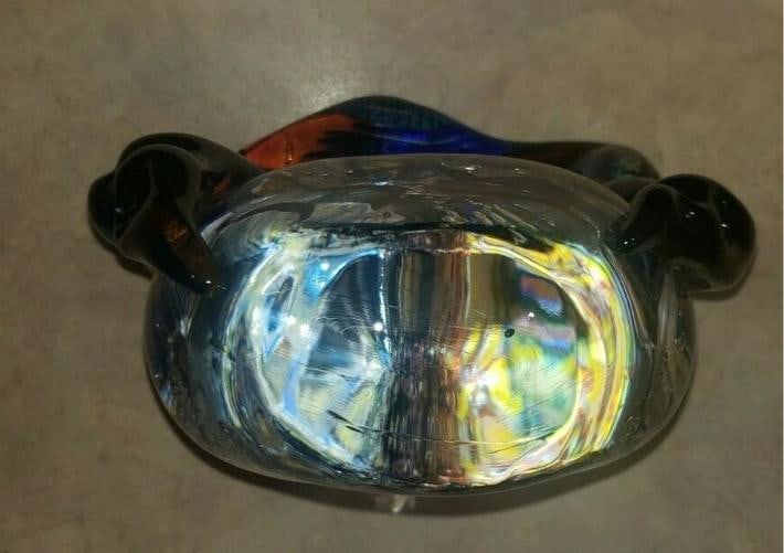 Seguso Viro Signed Murano Aquarium Sculpture~(8.5"H x 5"W) - 3