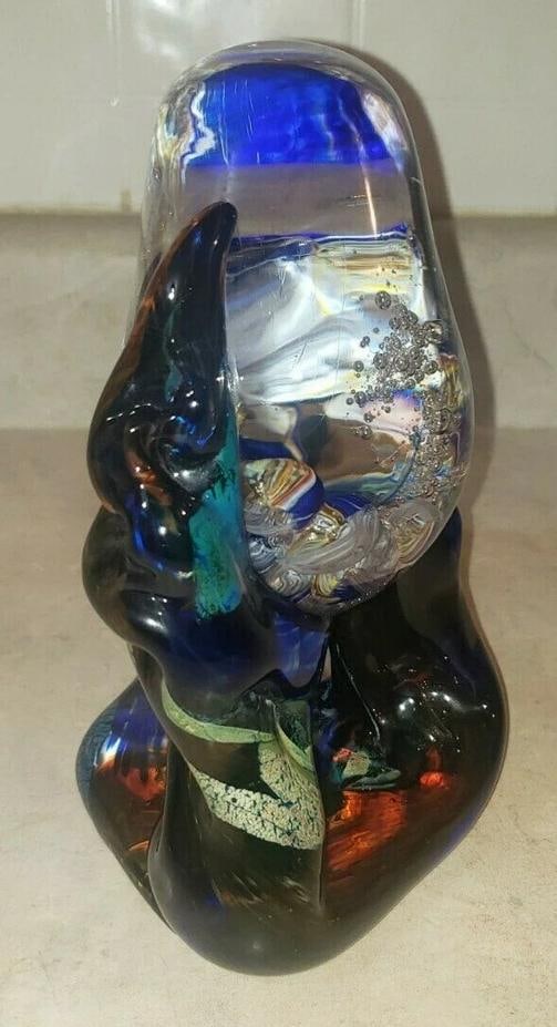 Seguso Viro Signed Murano Aquarium Sculpture~(8.5"H x 5"W) - 7