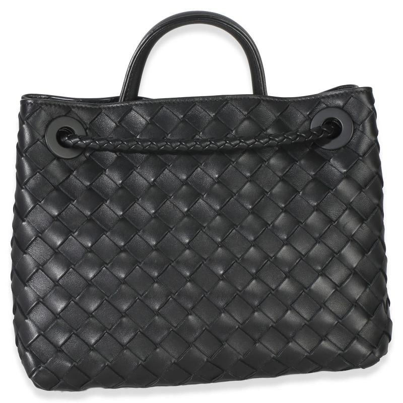 Bottega Veneta Black Nappa Intrecciato Small Andiamo Bag - 4
