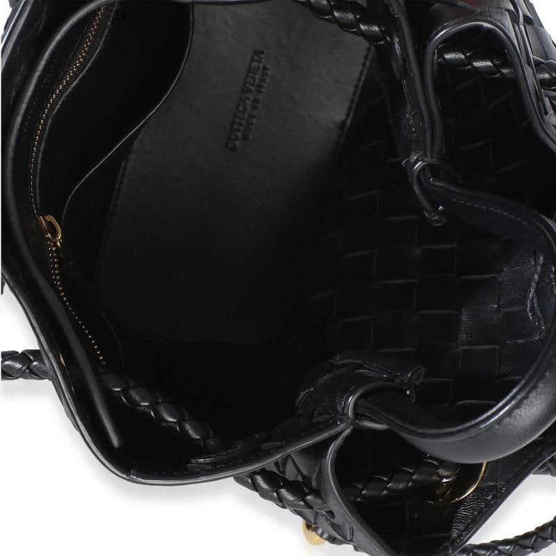 Bottega Veneta Black Nappa Intrecciato Small Andiamo Bag - 5