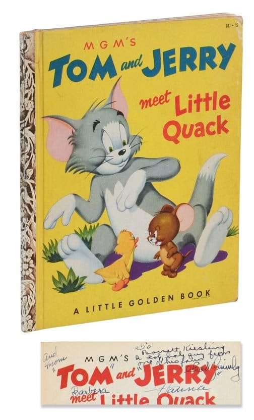 Tom and Jerry Meet Little Quack ~ SIGNED by JOSEPH BARBERA & WILLIAM HANNA MGM (1 of 5)