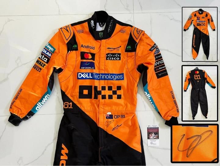 Oscar Piastri Signed Race Suit 2025 Season McLaren Formula 1 F1 JSA COA (1 of 1)