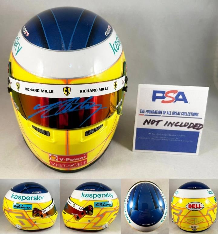 Charles Leclerc Signed Mini Helmet 1:2 2021 French GP 1 of 256 Ferrari Formul...: Condition: New: A brand-new, unused, unopened, undamaged item (including handmade items).. ,Country of Origin: United States,Modified Item: No,Original/Reproduction: Original