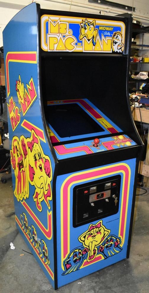 Ms PAC-MAN ARCADE MACHINE: Condition: Used,MIDWAY: Ms PAC-MAN,Brand: MIDWAY,Year: 1981,Country of Origin: United States