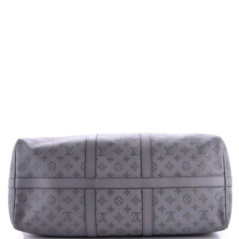 Louis Vuitton Keepall Bandouliere Bag Monogram Shadow Leather 50 - 4