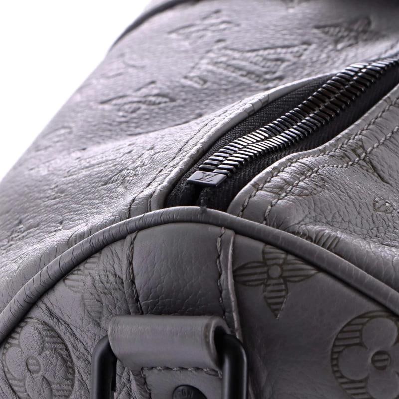 Louis Vuitton Keepall Bandouliere Bag Monogram Shadow Leather 50 - 6
