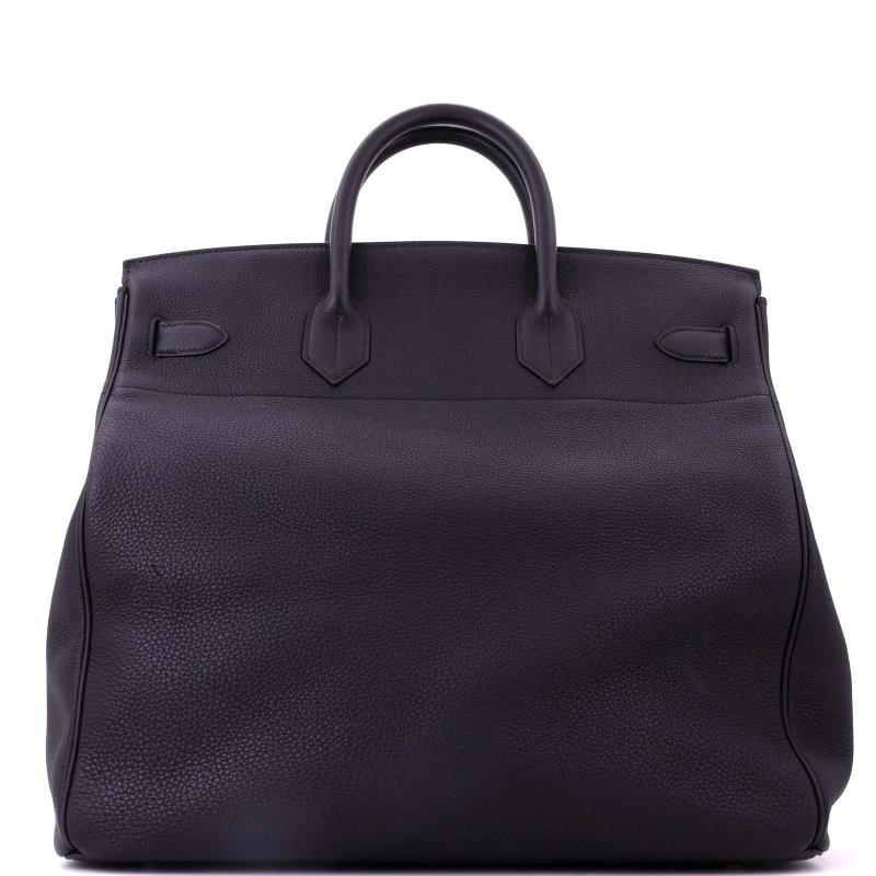 Hermes HAC Birkin Bag Black Togo with Palladium Hardware 40 - 4