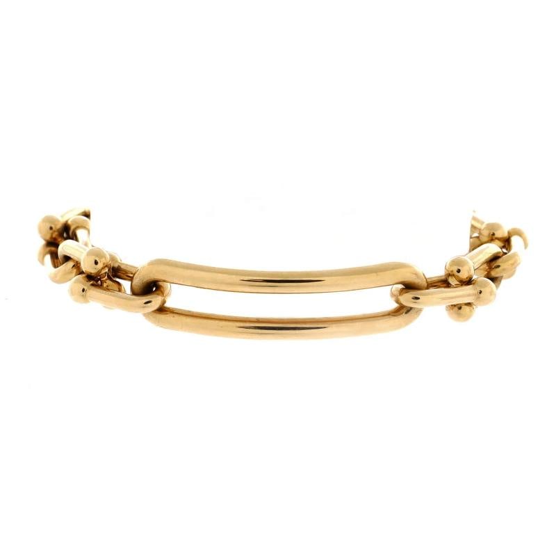 Tiffany & Co. Hardwear Elongated Link Bracelet 18K Yellow Gold: Measurements: Circumference: 6.75 ", Width: 10.60 mm . Condition: Pre-owned - Good,Brand: Tiffany & Co.,Main Stone: Unknown,Metal: 18K Yellow Gold,Metal Purity: 18K,Style: Bracelet,Type: