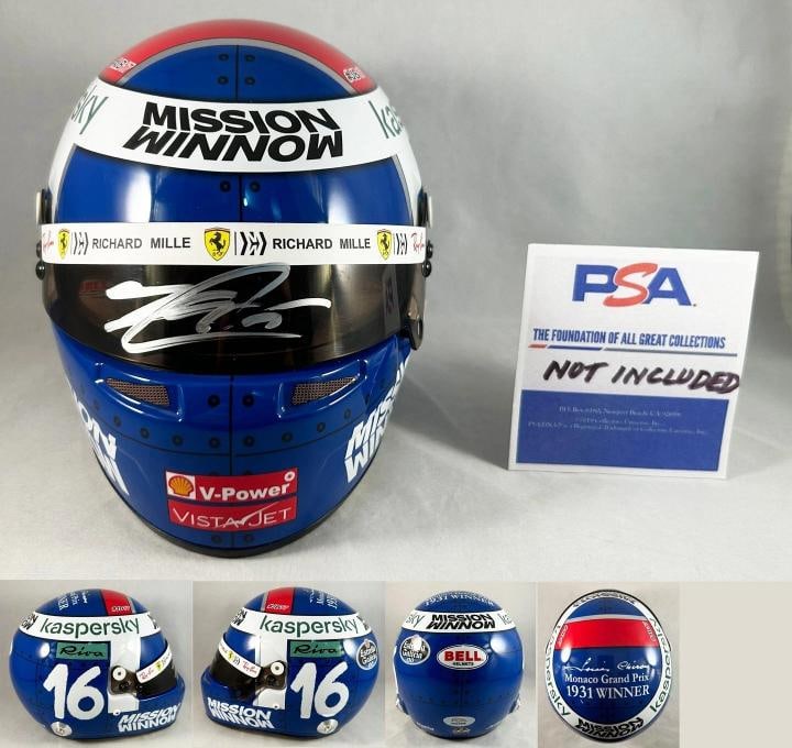 Charles Leclerc Signed Mini Helmet 1:2 2021 Monaco GP Limited Edtion Ferrari ...: Condition: New: A brand-new, unused, unopened, undamaged item (including handmade items). Country of Origin: United States,Modified Item: No,Original/Reproduction: Original
