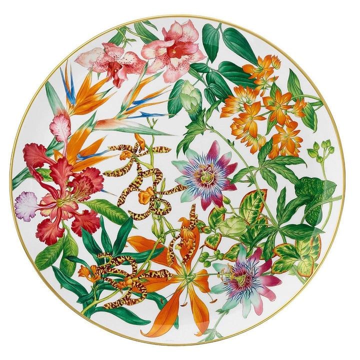 NEW HERMES PASSIFOLIA ROUND TART PLATTER #P044022P BRAND NIB (1 of 2)