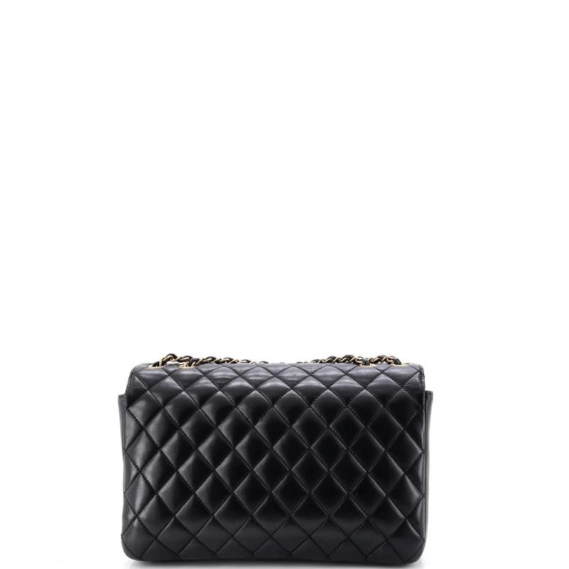 Chanel CC Chic Double Flap Bag Quilted Lambskin Medium - 3