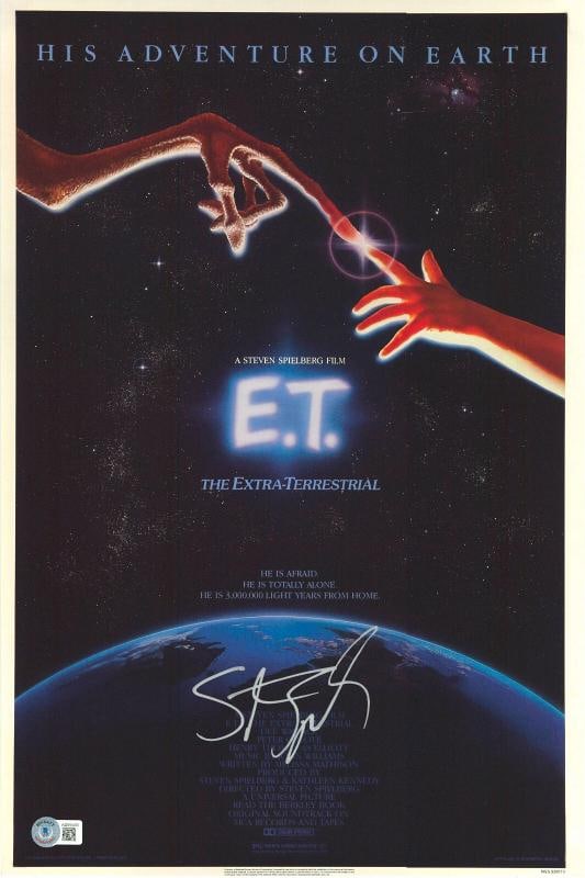 STEVEN SPIELBERG SIGNED AUTOGRAPH ET 12X18 PHOTO POSTER BAS BECKETT: Industry: Movies,Personalize: No,Movie: ET,Signed by: STEVEN SPIELBERG,Signed: Yes,Autograph Authentication: Beckett,Object Type: Photograph,Original/Reproduction: Original,Country of Origin: United S