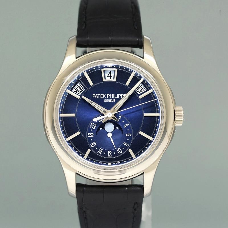 MINT PAPERS Patek Service Patek Philippe 5205G White Gold Annual Calendar Blue - 2