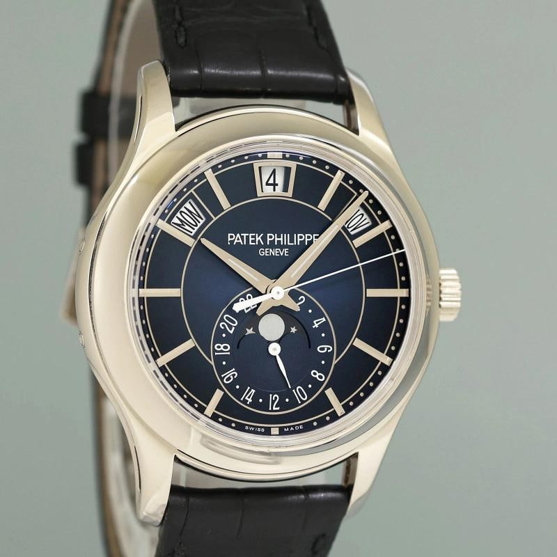 MINT PAPERS Patek Service Patek Philippe 5205G White Gold Annual Calendar Blue - 3