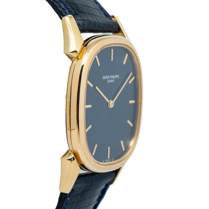 Patek Philippe Golden Ellipse 3738/119 w/Paper 18k YG Blue Dial Auto Men's 31mm - 4