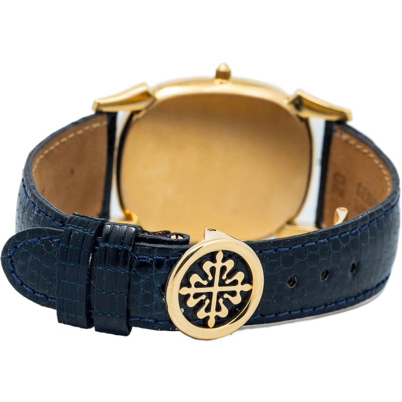 Patek Philippe Golden Ellipse 3738/119 w/Paper 18k YG Blue Dial Auto Men's 31mm - 5