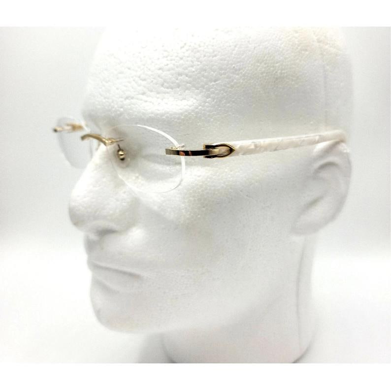 Cartier Pearl White Syracuse Glasses - 10