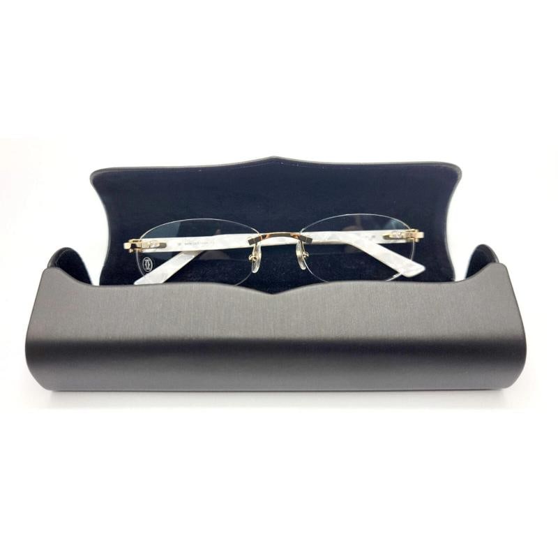 Cartier Pearl White Syracuse Glasses - 3
