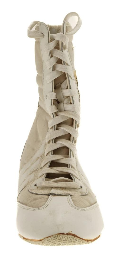 Muhammad Ali "AKA Cassius Clay" Twice Signed Vintage Boxing Boot JSA COA - 6