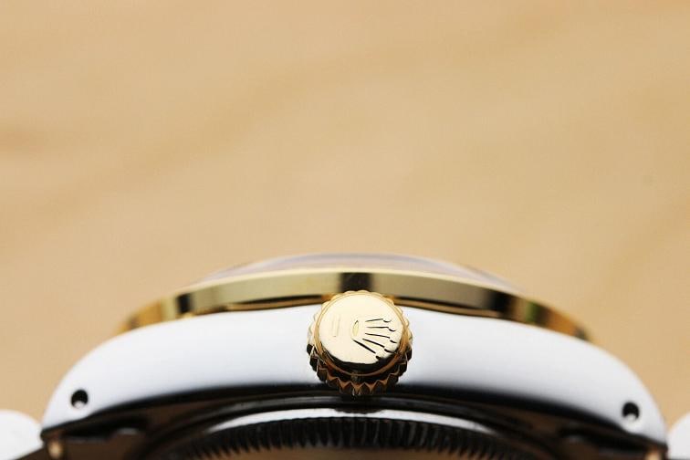 LADIES ROLEX DATEJUST 69173 2-TONE 18K YELLOW GOLD DIAMOND STEEL QUICKSET WATCH - 7