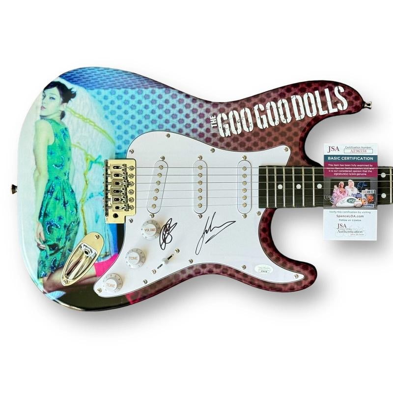 GOO GOO DOLLS Signed Guitar Custom Graphics JSA COA RZEZNIK TAKAC: Industry: Music,Signed: Yes,Autograph Authentication: James Spence (JSA),Object Type: Guitar & Guitar Pick,Band Affiliation: Goo Goo Dolls,Original/Reproduction: Original,Country of Origin: United Sta